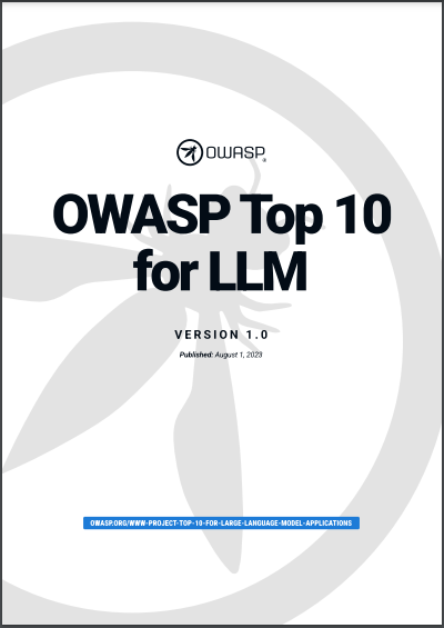 OWASP Top 10 LLM document cover page
